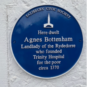 Civic Society blue plaque celebrating Agnes Bottenham