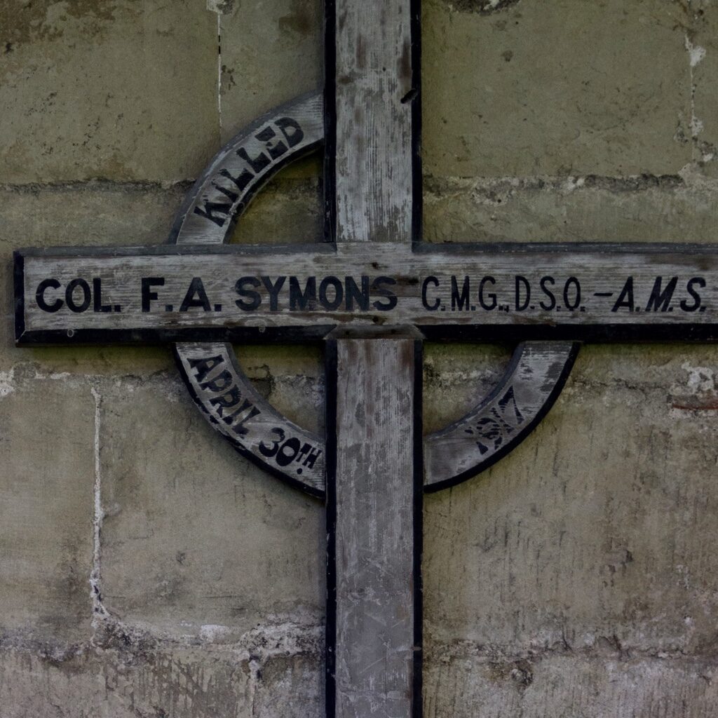 The Frank Symons Memorial in the cathedral cloisters
