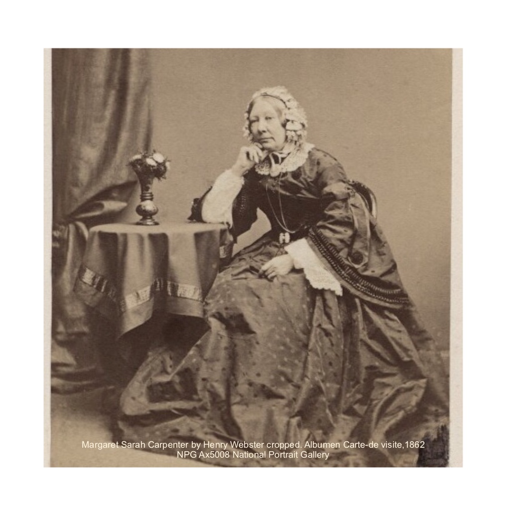 Margaret Sarah Carpenter seated by Henry Webster 1862 National Portrait Gallery