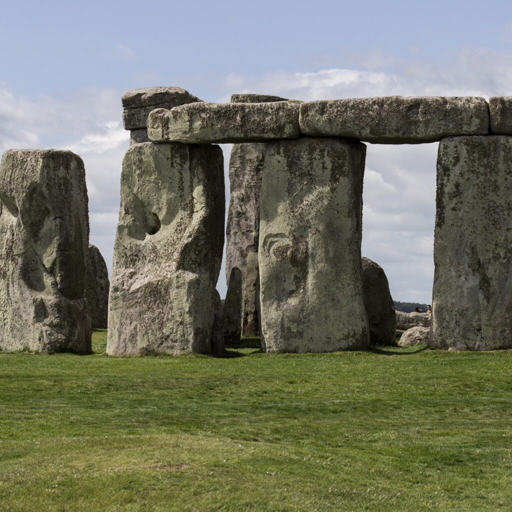 Partial view of Stonehenge
