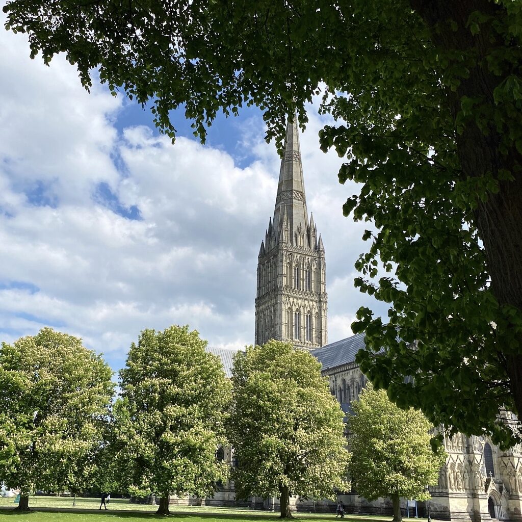 salisbury Cathedral form the West Walk