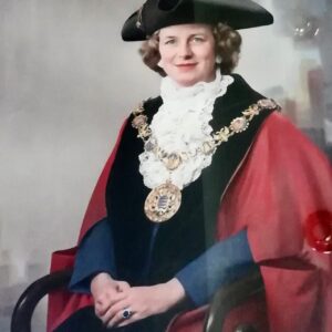 Lady Jo Benson in Mayoral robes