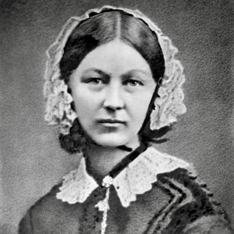Head & shoulders shot of the young Florence Nightingale