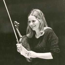 Iona with her violin