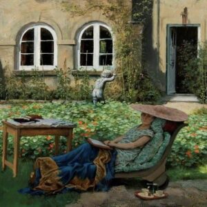 Whistler, Rex; Edith Olivier (1872-1948), on a Day Bed at the Rear of Daye House; Salisbury & South Wiltshire Museum; http://www.artuk.org/artworks/edith-olivier-18721948-on-a-day-bed-at-the-rear-of-daye-house-65026