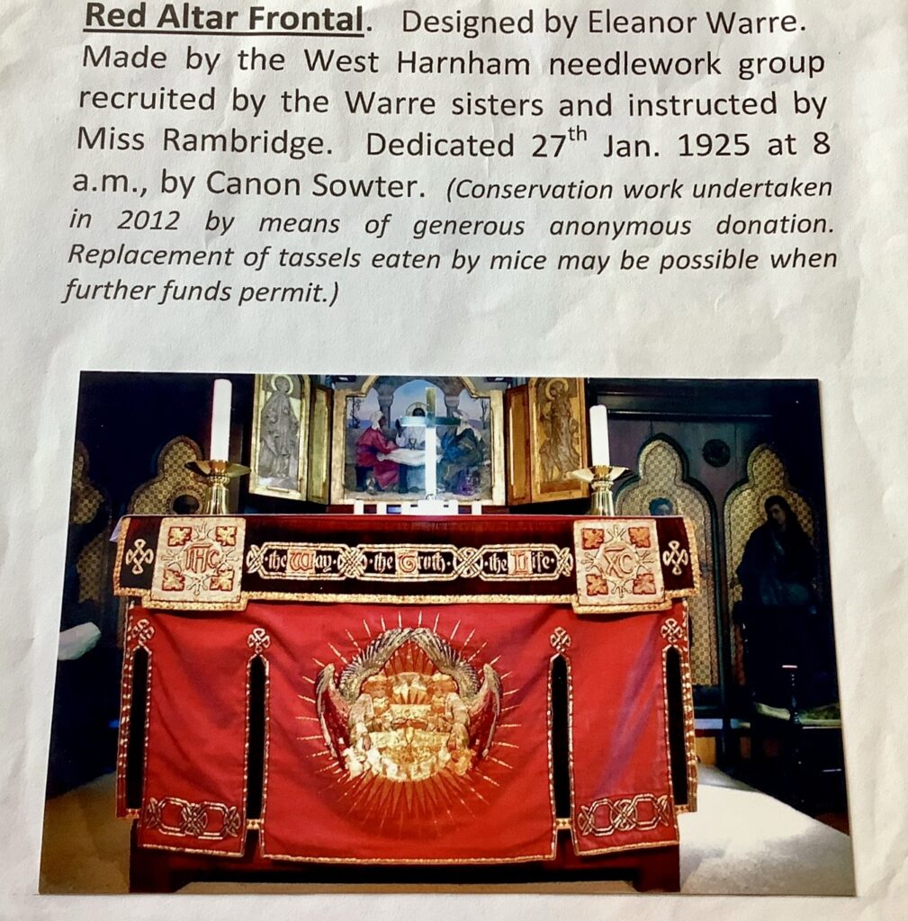 Red Altar Frontal in Harnham